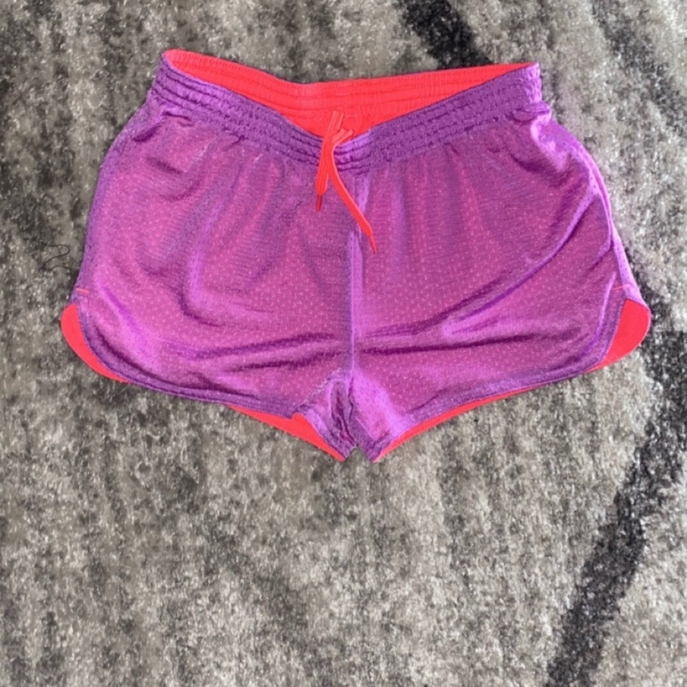 Bright purple and pink shorts
